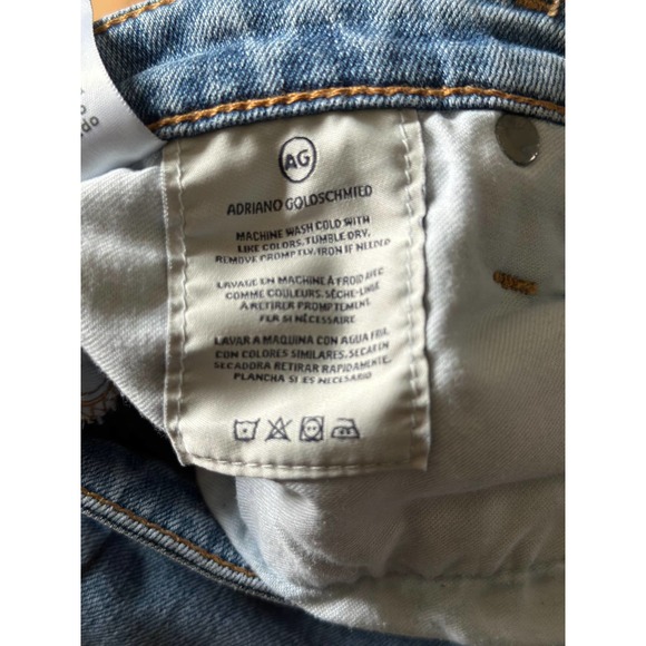 AG-ED Denim Womens Jeans 5 Pocket Distressed Whisker Medium Wash Size 30R‎ - Picture 5 of 6